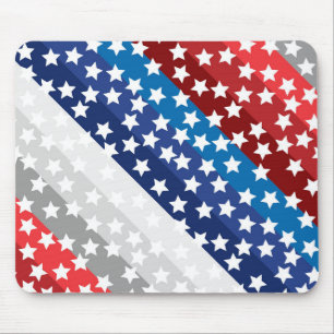 TAPIS DE SOURIS PATRIOTIQUE ROUGE BLANC BLEU GRAY MOTIFS