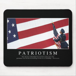 Tapis De Souris Patriotisme : Citation inspirée