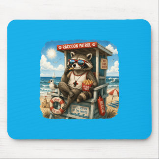 Tapis De Souris Patrouille de ratons laveurs Frites de plage Humou