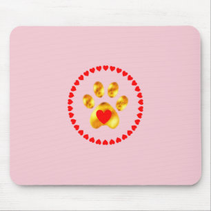 Tapis De Souris Patte dorée élégante