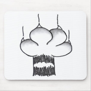 Tapis De Souris Patte pour le mousepad
