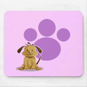 Tapis De Souris Patte pourpre de chiot