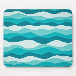 Tapis De Souris Pattern Blue Ocean Waves