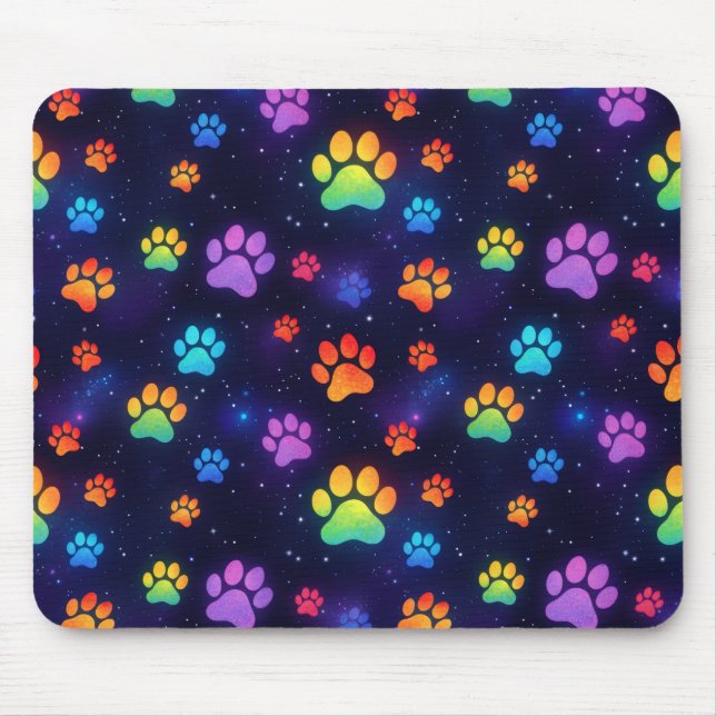 Tapis De Souris Pattes Arc-en-ciel (Devant)