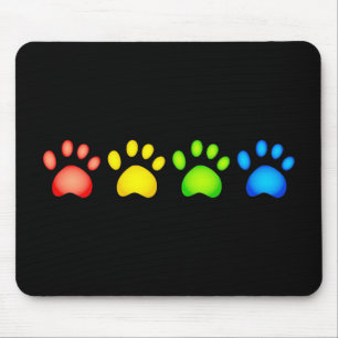 Tapis De Souris Pattes colorées