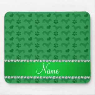 Tapis De Souris Pattes vertes nommées faites sur commande de
