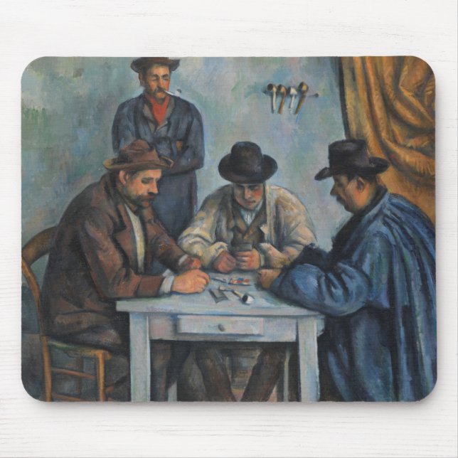 Tapis De Souris Paul Cezanne | les joueurs de carte (Devant)