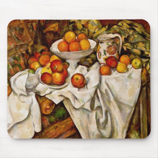 Tapis De Souris Paul Cézanne - Pommes et oranges beaux-arts (Devant)