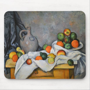 Tapis De Souris Paul Cezanne - Rideau, bol de jug et de fruits