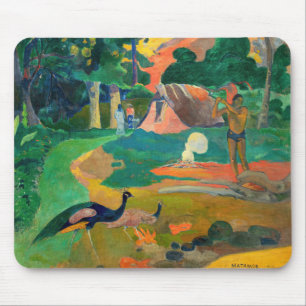 Tapis De Souris Paul Gauguin - Paysage aux paons / Matamoe