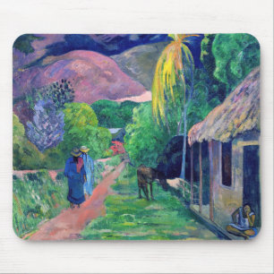 Tapis De Souris Paul Gauguin - Rue à Tahiti