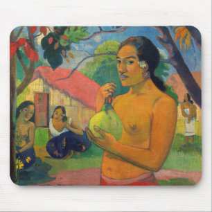 Tapis De Souris Paul Gauguin - Une femme tenant un fruit