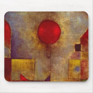 Tapis De Souris Paul Klee Ballons rouges Art coloré Abstrait