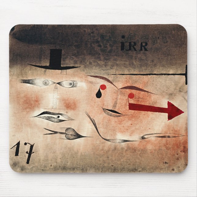 Tapis De Souris Paul Klee - Dix-sept, Fou, (Devant)