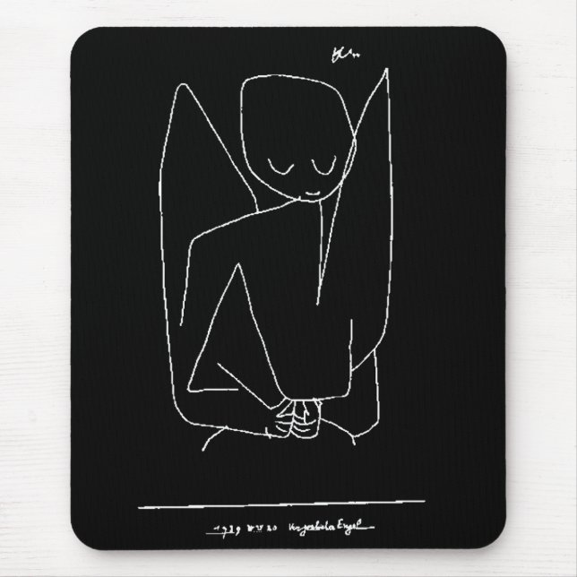 Tapis De Souris Paul Klee, "Forgetful Angel" (Devant)
