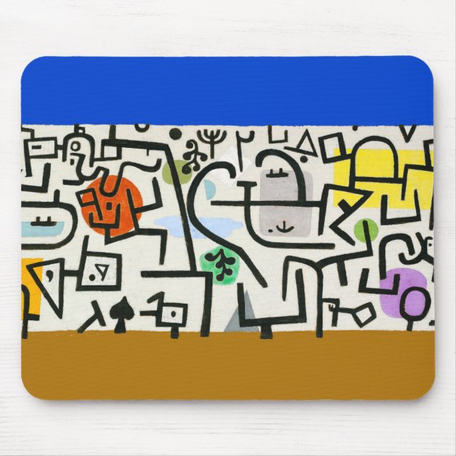 Tapis De Souris Paul Klee Rich Harbour Expressionnisme Abstrait (Devant)