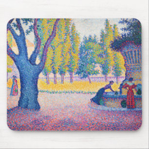 Tapis De Souris Paul Signac - Saint-Tropez, Fontaine des Lices