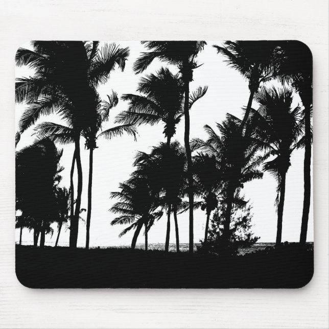 Tapis De Souris Paumes noires Mousepad (Devant)