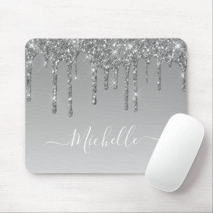 Tapis De Souris pavé de souris à goutte d'argent pour la parties