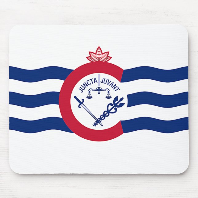 Tapis De Souris Pavé de souris avec Drapeau de Cincinnati, Ohio (Devant)
