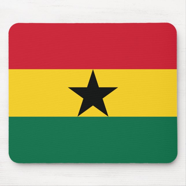 Tapis De Souris Pavé de souris avec drapeau du Ghana (Devant)