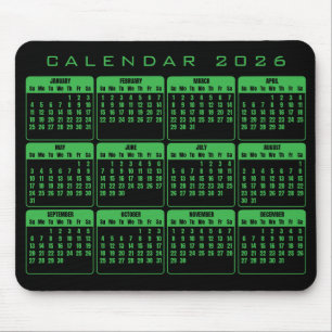 Tapis De Souris Pavé de souris Calendrier 2026