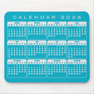Tapis De Souris Pavé de souris Calendrier 2026