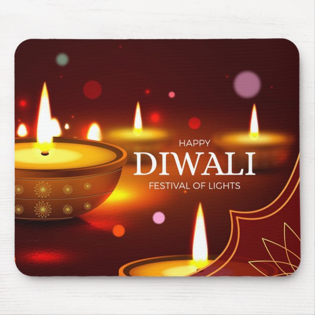 Tapis De Souris Pavé de souris Diwali (Devant)