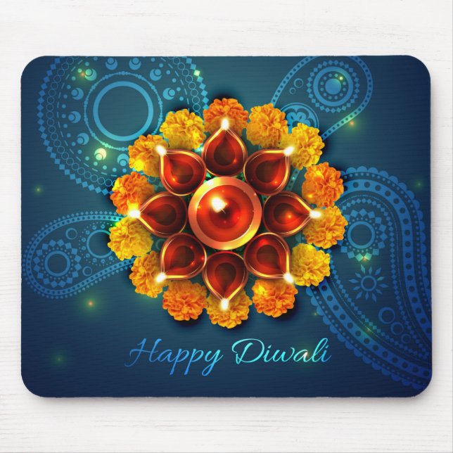 Tapis De Souris Pavé de souris Diwali (Devant)