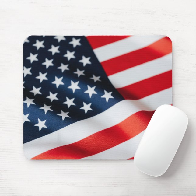 Tapis De Souris Pavé de souris - Drapeau USA (Avec souris)