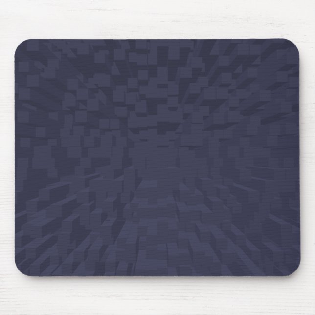 Tapis De Souris Pavé de souris graphique de perspective gris bleu (Devant)