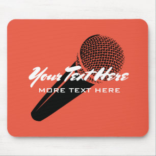 Tapis De Souris Pavé de souris personnalisé avec logo microphone
