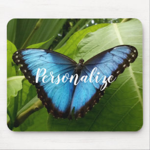 Tapis De Souris Pavé de souris personnalisé avec photo papillon bl