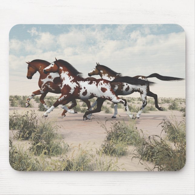 Tapis De Souris Pavé de souris pour chevaux galopants (Devant)