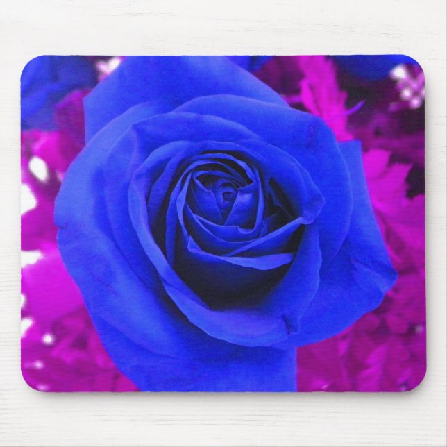 Tapis De Souris Pavé de souris Rose bleu (Devant)