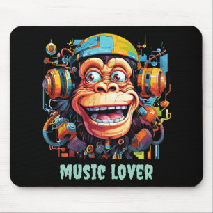 Tapis De Souris Pavé de souris singe musical personnalisable