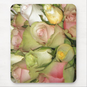 Tapis De Souris Pavé souris avec rose