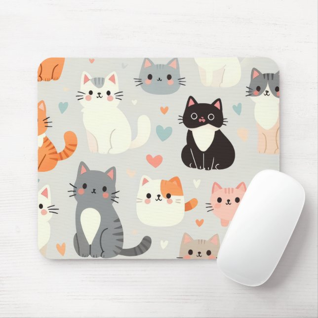 Tapis De Souris pavé souris chat (Avec souris)