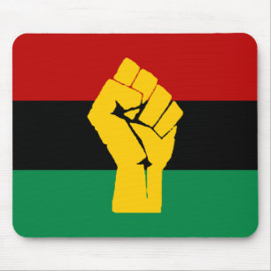 Tapis De Souris Pavillon panafricain Black Power
