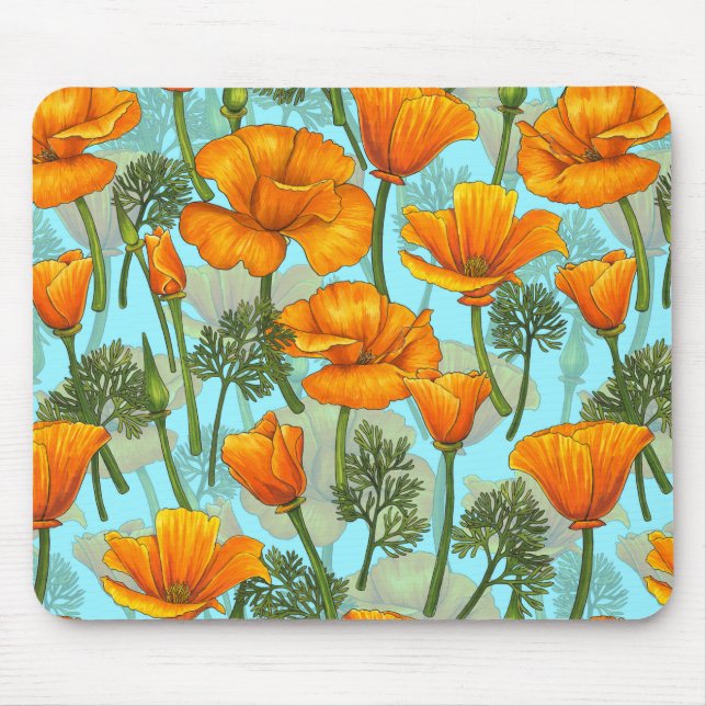 Tapis De Souris Pavot de Californie (Devant)