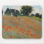 Tapis De Souris Pavots Mousepad de Monet<br><div class="desc">Un détail de Les Coquelicots de Claude Monet un Agenteui. Une impression d'un flanc de coteau des pavots dans les sud de la France.</div>