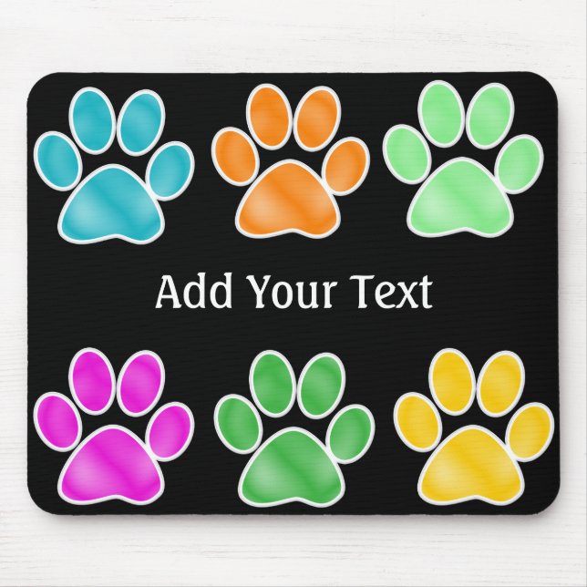 Tapis De Souris Paw Prints (Devant)