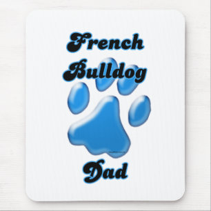 Tapis De Souris Pawprint bleu papa