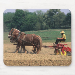 Tapis De Souris Pays Amish gens simples dans l'agriculture avec