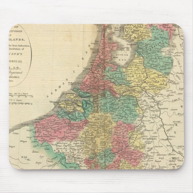 Tapis De Souris Pays-Bas, carte de l'Atlas bélial (Devant)