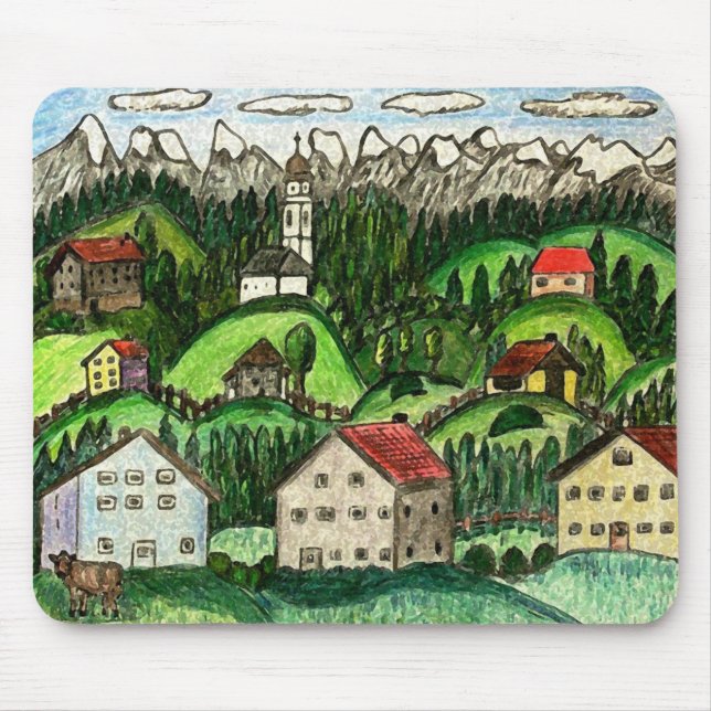 Tapis De Souris Pays de colline (Devant)