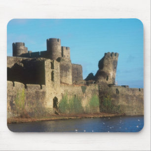 Tapis De Souris Pays de Galles - Château de Caerphilly, avec vue s