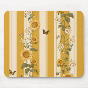 Tapis De Souris Pays de la Reine Marguerite Tournesol Doré