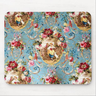 Tapis De Souris Pays français bleu de bleuet de Richloom Fragonard