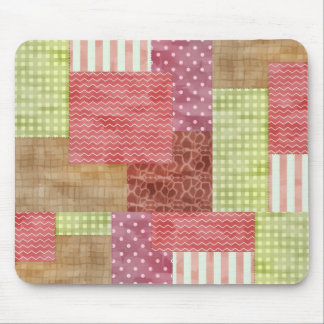 Tapis De Souris Pays Patchwork Chic Motif Quiltblocks